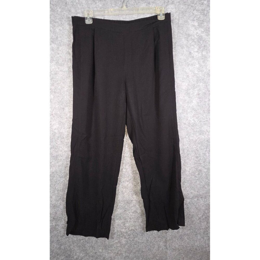 Eileen Fisher Women's Dress Pants Black Size Large Lagenlook Designer